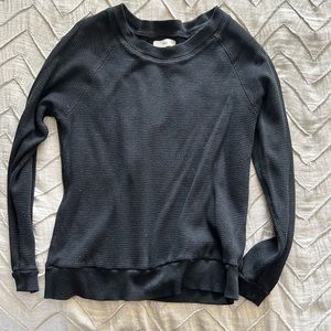 TNA dark grey waffle shirt